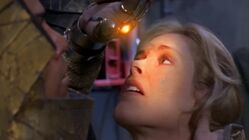 Apophis subdues Wetering with a Goa'uld hand device.